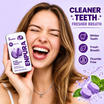🦷 Purple Teeth Whitening Tablets ✨🛒