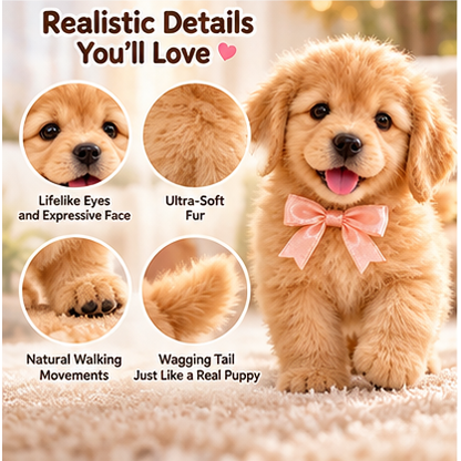 🐕49% OFFGolden Buddy™ 🐾 Realistic Robot Golden Retriever Puppy❄️