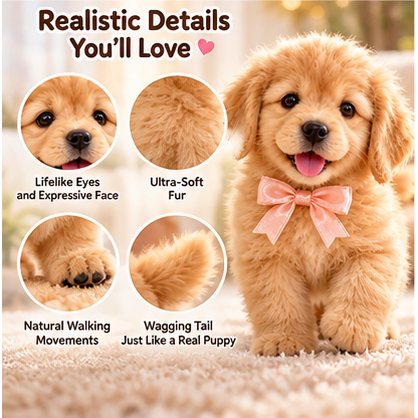 🐕49% OFFGolden Buddy™ 🐾 Realistic Robot Golden Retriever Puppy🍀