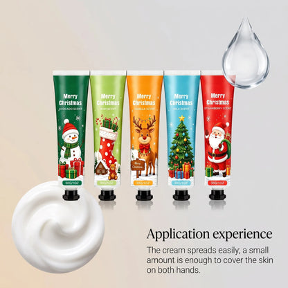 Christmas Hand Cream Gift Set Hand Cream for Women Scented Hand Lotion for Dry Cracked Hands Moisturizing Hand Care Cream Travel Size