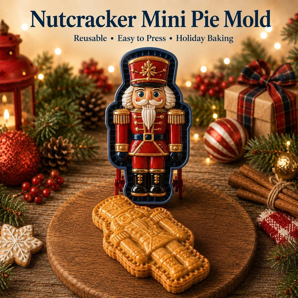 🎄Only $9.99 Last Day Promotion!🍪Christmas Baking Moulds – 9 Festive Designs 🎄