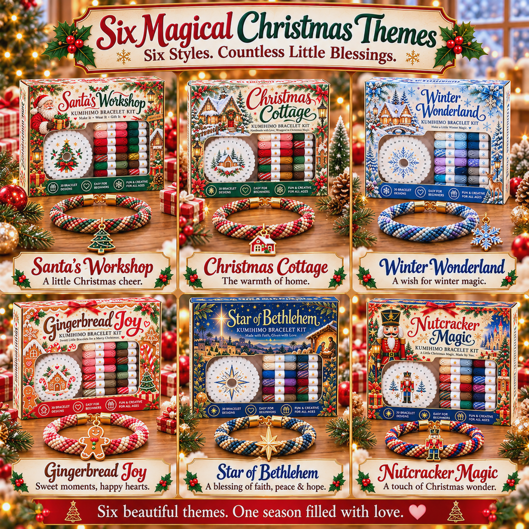 🔥Limited time 49% OFF - 🎄💖Christmas Wishes Kumihimo Bracelet Making Kit