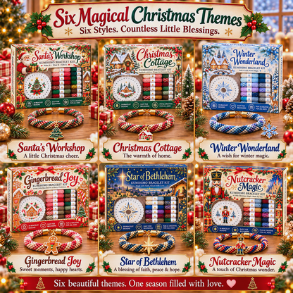 🔥Limited time 49% OFF - 🎄💖Christmas Wishes Kumihimo Bracelet Making Kit
