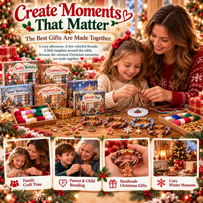 🔥Limited time 49% OFF - 🎄💖Christmas Wishes Kumihimo Bracelet Making Kit
