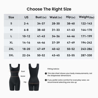 🧘Tummy Control Butt Lifter Faja Bodysuit, Back Support Scrunch Back Open Design❄️