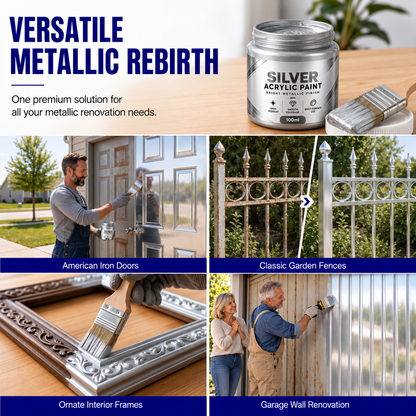 Water Based Metallic Silver Outdoor Anti Rust for Metal Renovation⏳
