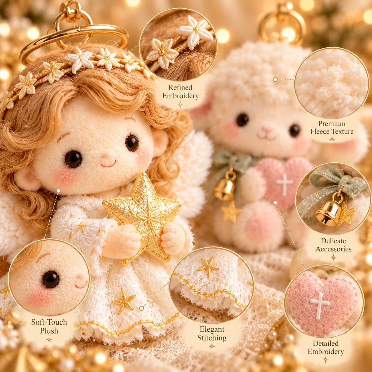 ✝️ Bethlehem Gentle Friends | 6 Faith-Inspired Plush Keepsakes with Meaningful Message Cards 💕