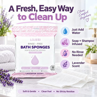 🏆Flash Sale🌈Disposable Rinse-Free Bathing Wipes🧼🍀