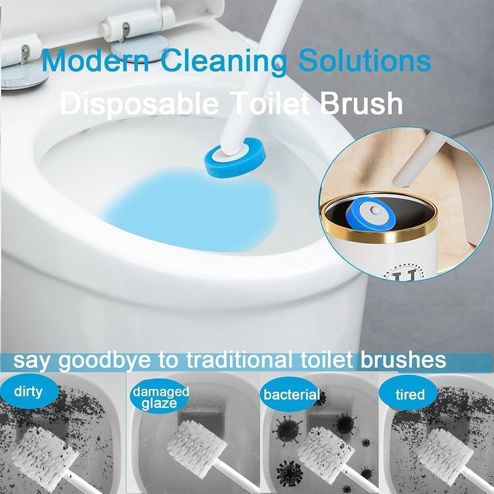 Hands-Free Flip-Top Disposable Toilet Brush⏳