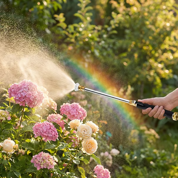 💦High-pressure water gun – 3 interchangeable nozzles, durable aluminium alloy & powerful ✨