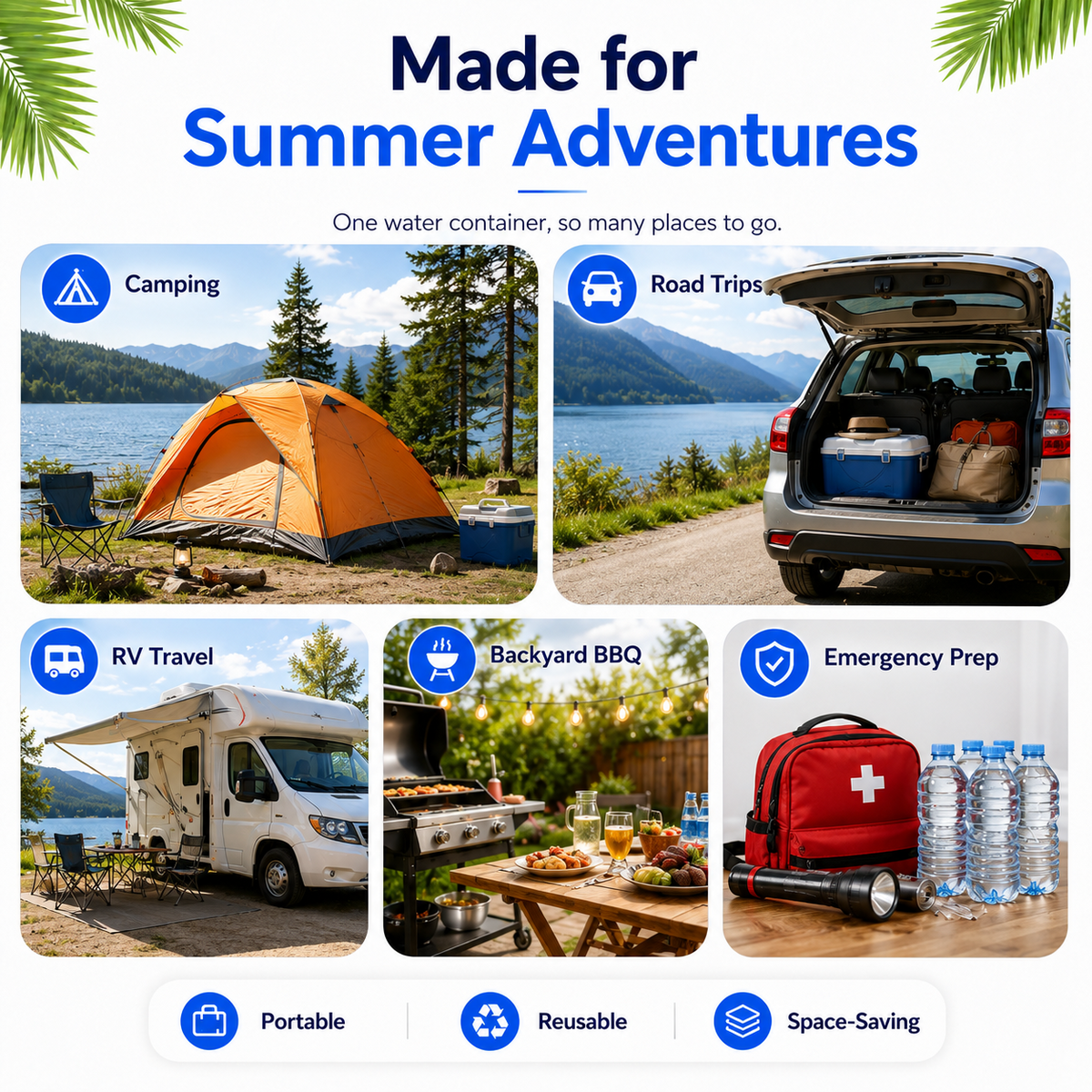 ☀️ Summer Limited-Time 50% OFF💧 – Collapsible Water Container with Spigot🛒