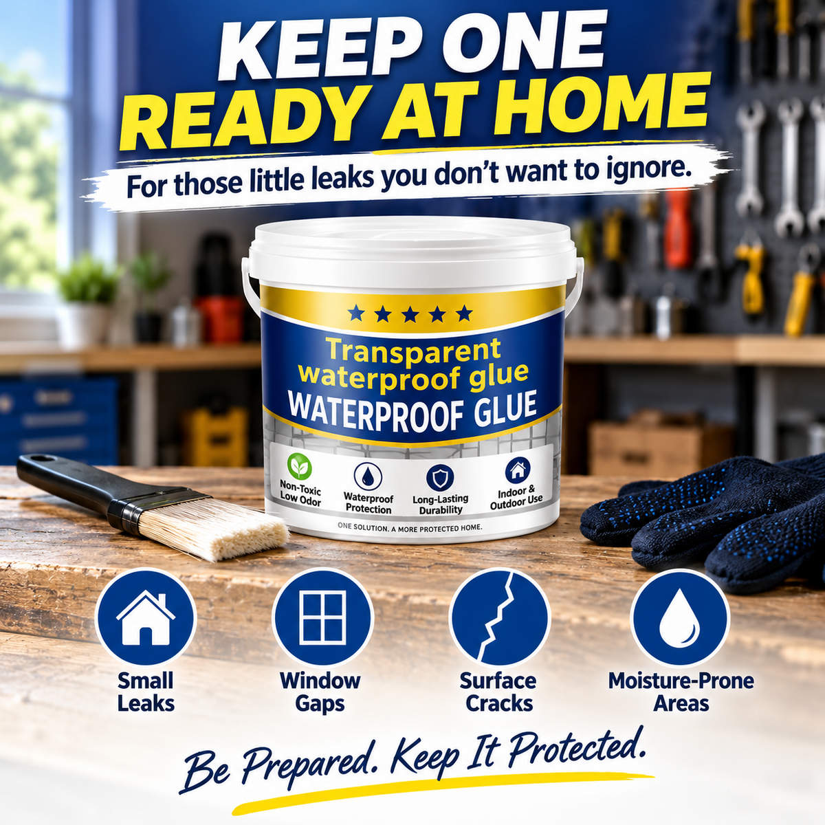 Transparent Waterproof Sealant™ – Brush-On Leak Repair & Clear Waterproof Coating
