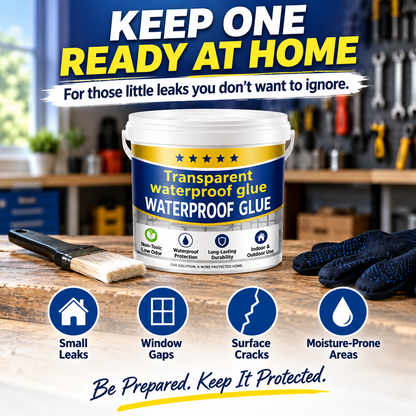 Transparent Waterproof Sealant™ – Brush-On Leak Repair & Clear Waterproof Coating