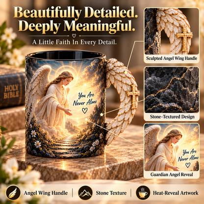 🪽 Angel’s Embrace™ ✨– Guardian Angel Heat-Reveal Mug | You Are Never Alone