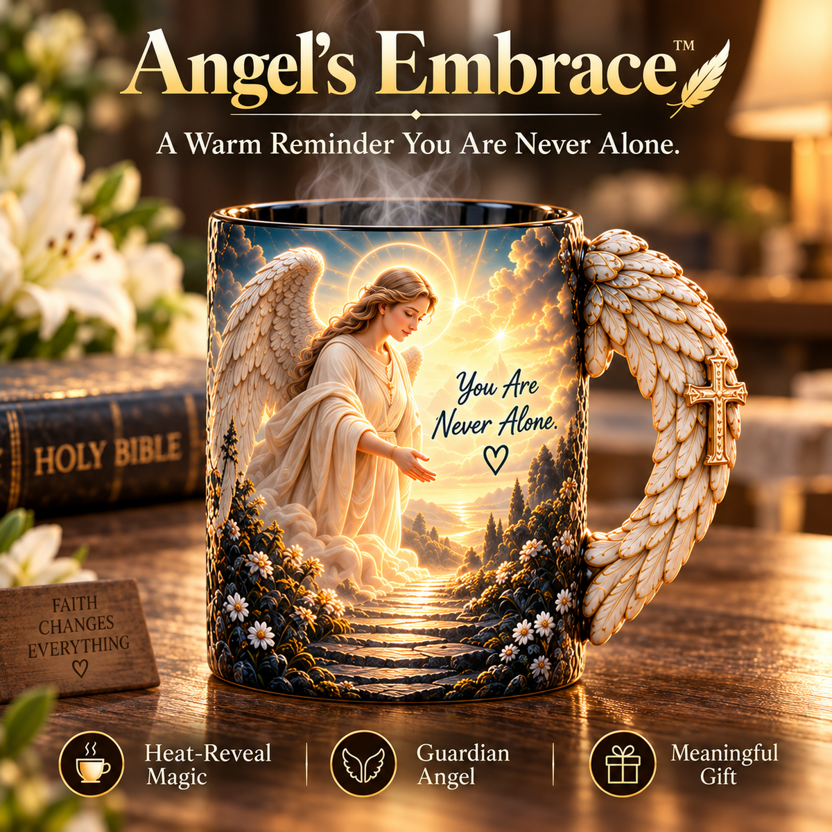 Angel's Embrace guardian angel mug