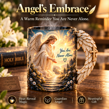 🪽 Angel’s Embrace™ ✨– Guardian Angel Heat-Reveal Mug | You Are Never Alone