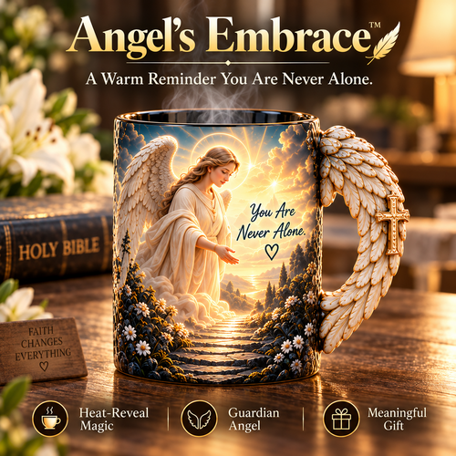 🪽 Angel’s Embrace™ ✨– Guardian Angel Heat-Reveal Mug | You Are Never Alone