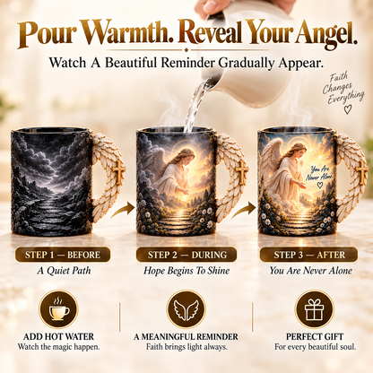 🪽 Angel’s Embrace™ ✨– Guardian Angel Heat-Reveal Mug | You Are Never Alone