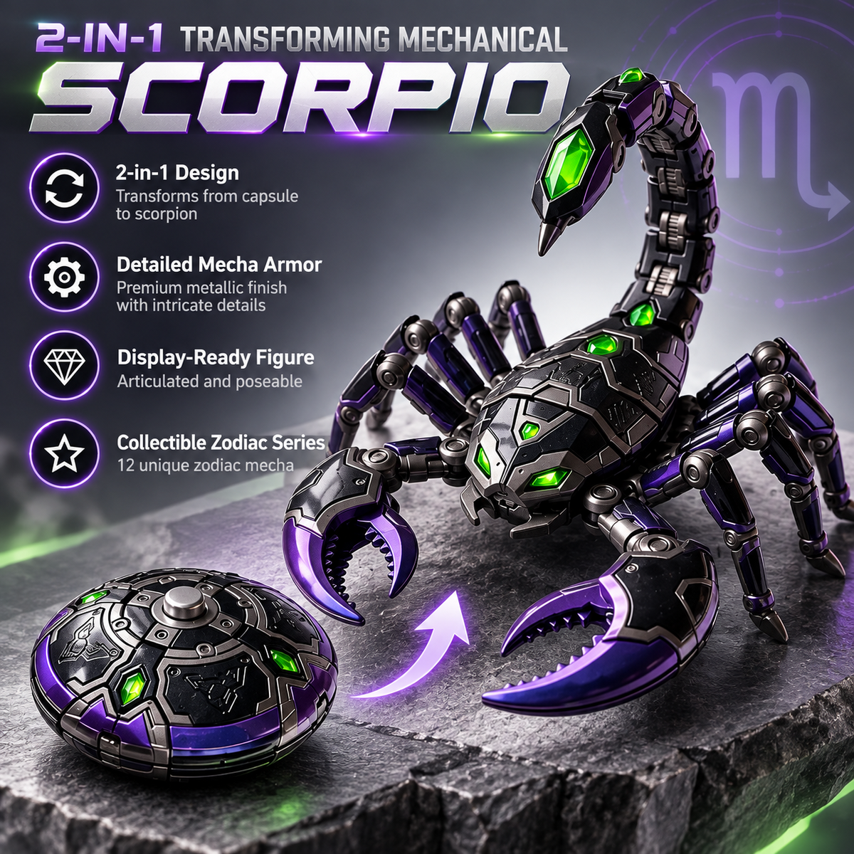 🤖12 Zodiac Mecha™✨ – 2-in-1 Transforming Robot Collectibles🍀