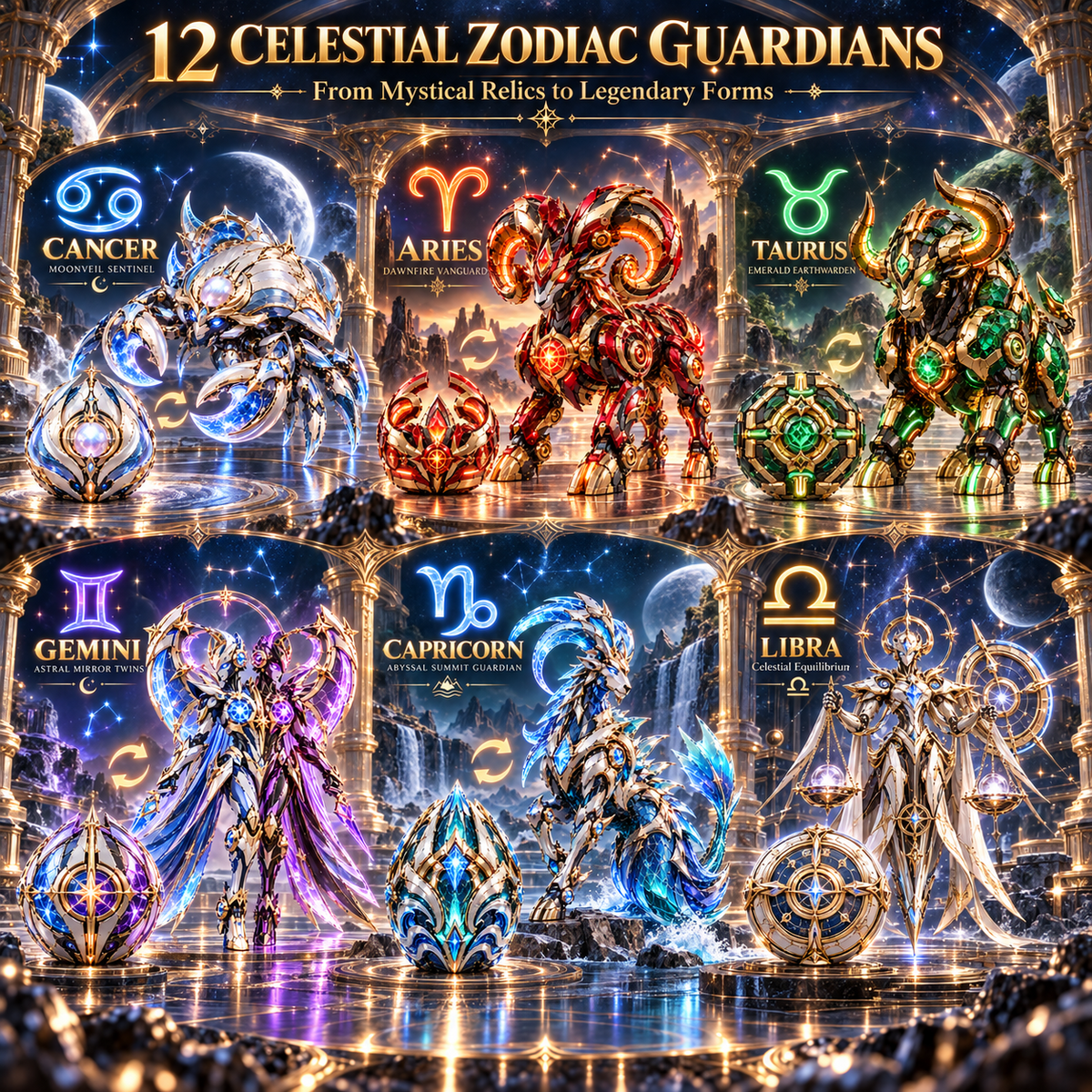 🔥last Day 49% Off 🌌 12 Zodiac Guardians™ – 2-in-1 Transforming Celestial Mecha Collectibles ✨