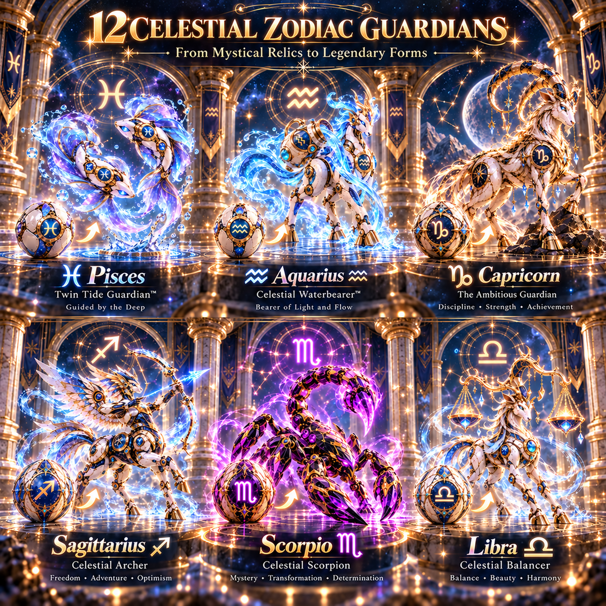 🤖 Zodiac Guardian Eggs™ – Transforming Celestial Guardian Collection✨