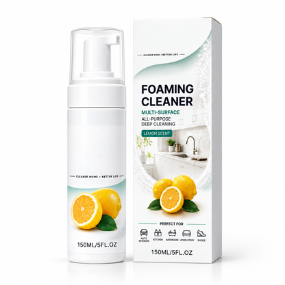 🍋 Multi-Surface Foaming Cleaner – Powerful Grease & Grime Remover | Fresh Lemon Scent
