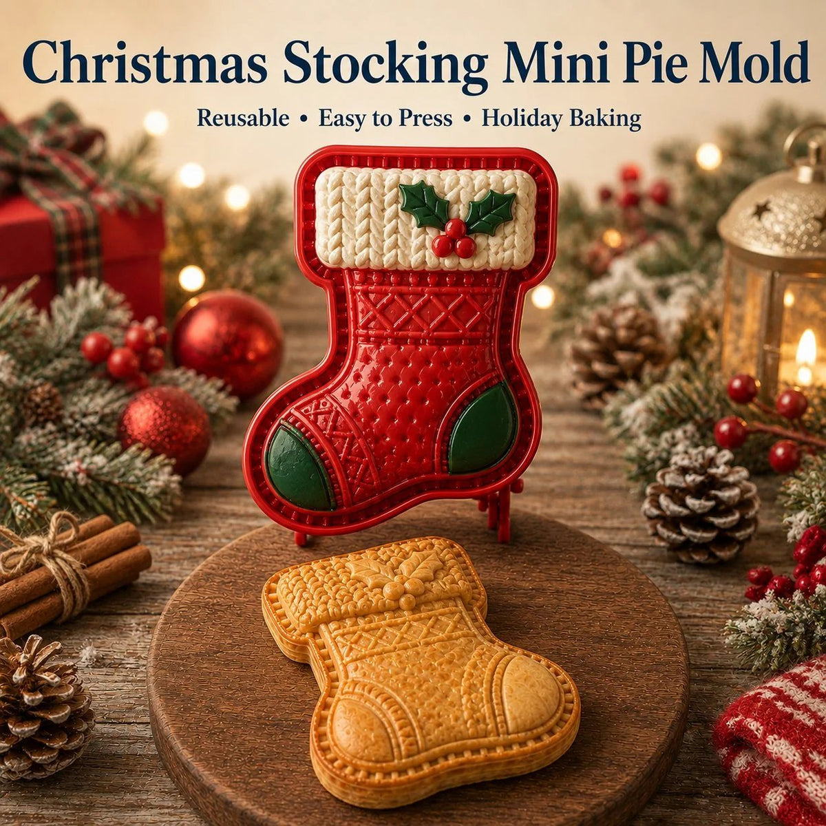 🎄Only $9.99 Last Day Promotion!🍪Christmas Baking Moulds – 9 Festive Designs 🎄