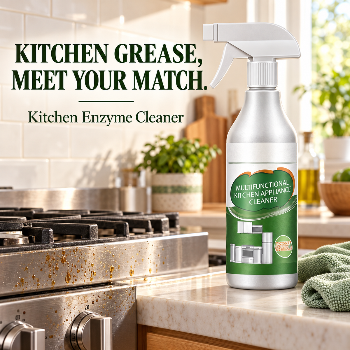 ✨ Kitchen Grease & Grime Cleaner 🛒