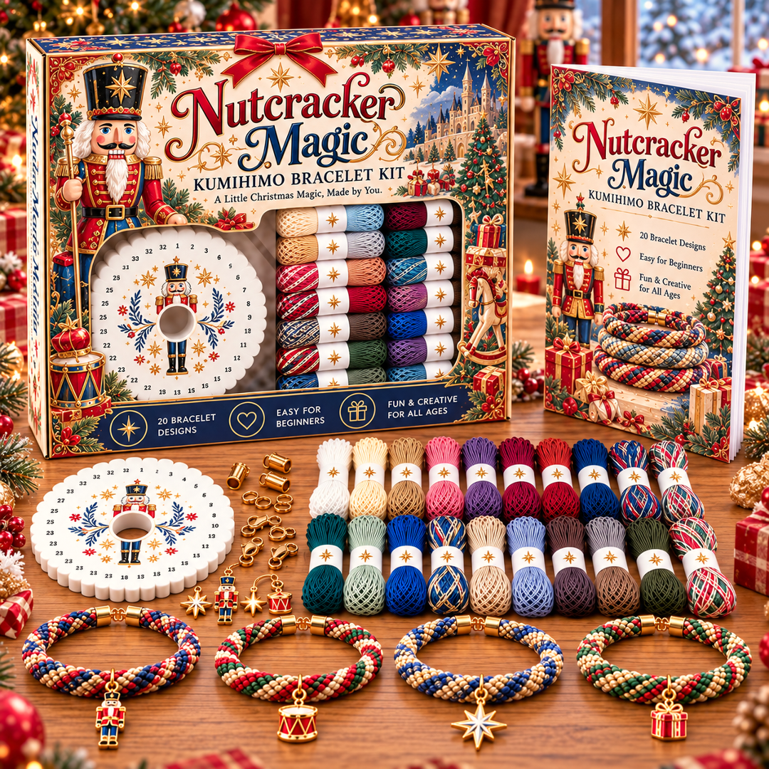 🔥Limited time 49% OFF - 🎄💖Christmas Wishes Kumihimo Bracelet Making Kit