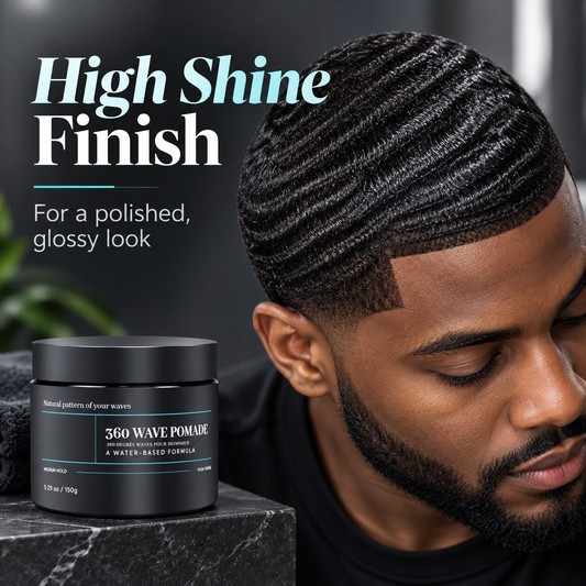 💈✨360 Wave Pomade – Medium Hold & High Shine for Defined Waves 🍀
