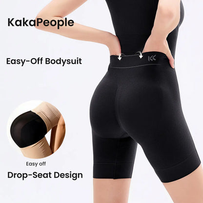 🧘Tummy Control Butt Lifter Faja Bodysuit, Back Support Scrunch Back Open Design❄️