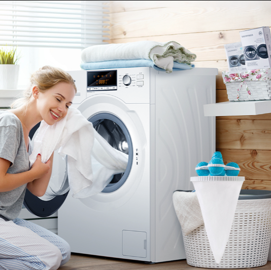 Upgraded Washing Machine Filter Bag Hair Removal Cleaning Floating Laundry Ball⏳