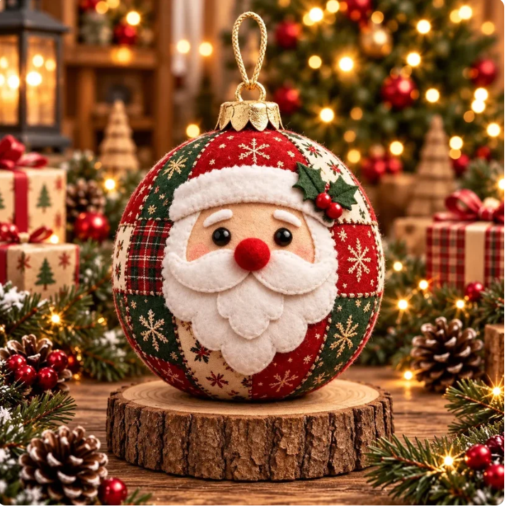 🎄Beginner-Friendly Cozy Patchwork Christmas Ornament Collection | 8 Festive Character Designs for Trees, Wreaths & Holiday Gifts ⏳