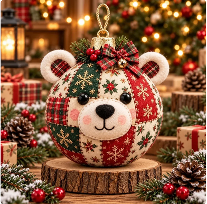 🎄Beginner-Friendly Cozy Patchwork Christmas Ornament Collection | 8 Festive Character Designs for Trees, Wreaths & Holiday Gifts ⏳