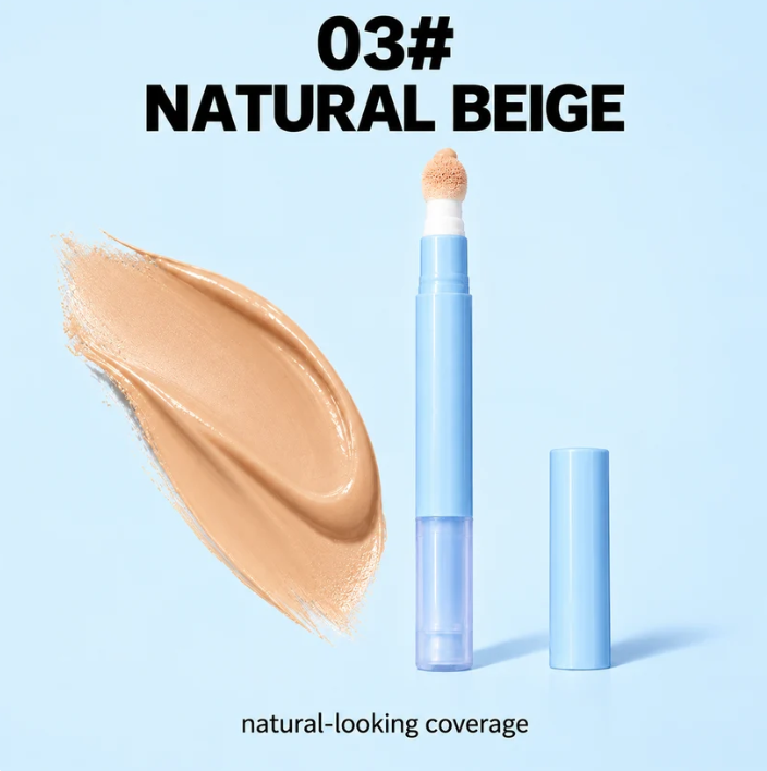 🥳2026 HOT SALE🥳💞50K+ SOLD!Hydrating Cream Concealer Pen – Sponge Applicator, Matte Finish, Brightening ✨❄️
