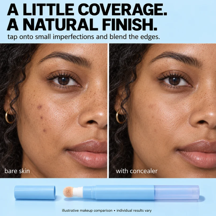 🥳2026 HOT SALE🥳💞50K+ SOLD!Hydrating Cream Concealer Pen – Sponge Applicator, Matte Finish, Brightening ✨❄️