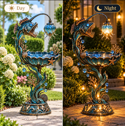 🌊 Abyss Glow Garden Fountain™ – Lighted Ocean-Inspired Outdoor Decor⏳