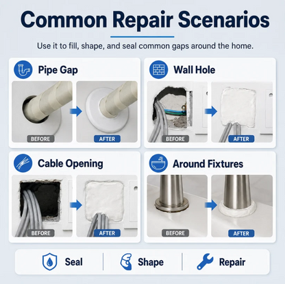 🔥Summer Limited-Time 50% OFF🛠️  New-Multi-Purpose Wall & Pipe Sealing Clay❄️