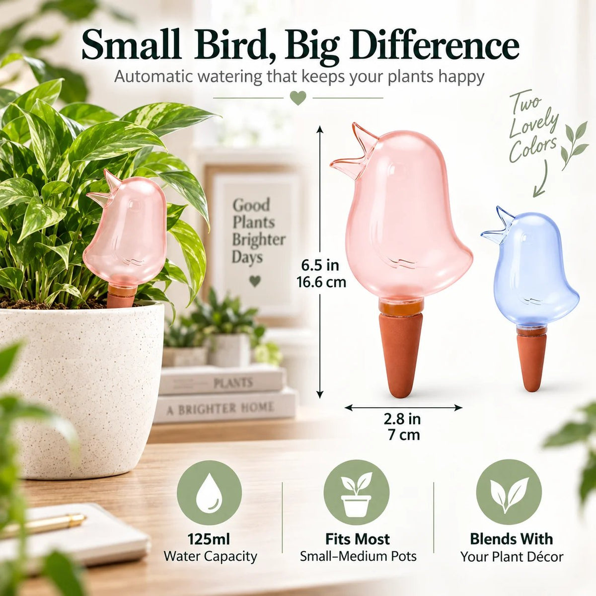 📍  🌱Automatic Self-Watering Plant Spikes – Adjustable Drip Irrigation System