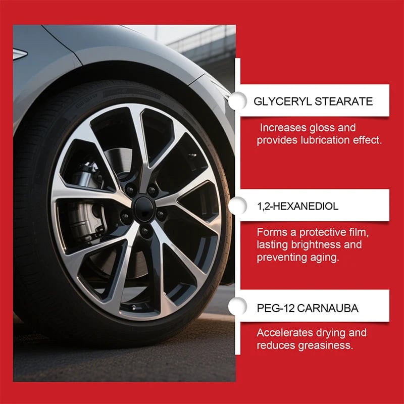 ✨ Tire Shine Balm with Sponge – Deep Black Tire Finish