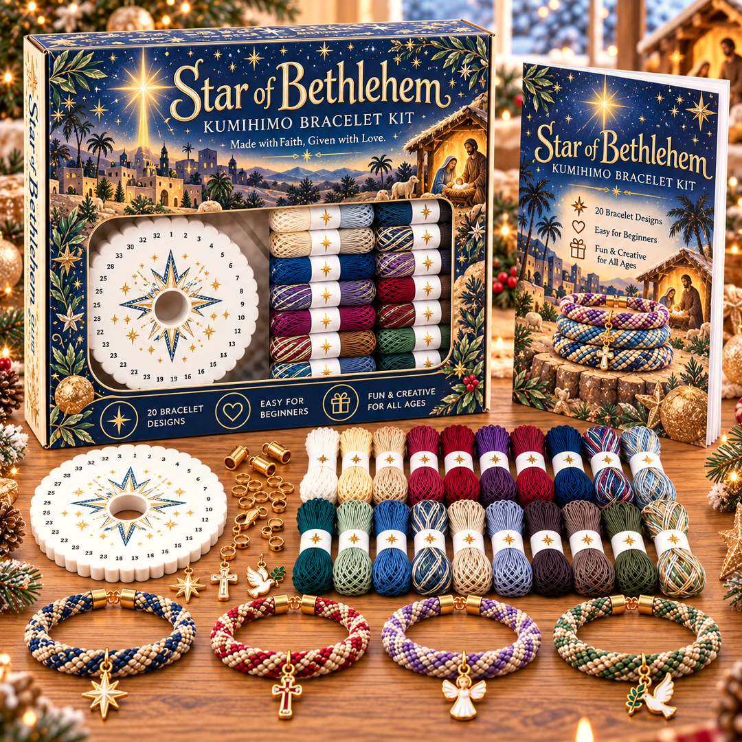 🔥Limited time 49% OFF - 🎄💖Christmas Wishes Kumihimo Bracelet Making Kit