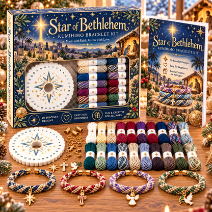 🔥Limited time 49% OFF - 🎄💖Christmas Wishes Kumihimo Bracelet Making Kit