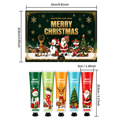 🎄 50% OFF – Merry Christmas Hand Cream Gift Set™ | 5 Festive Scents 🎁