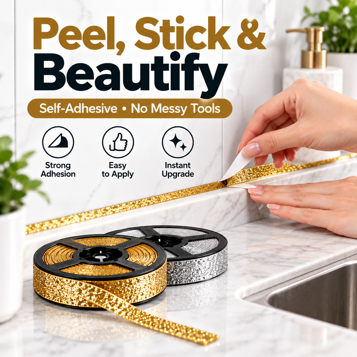 ⏳Time-Limited Special⏰Anti-mould adhesive tape for ceramic tiles (8mm*6m)🧱🍀