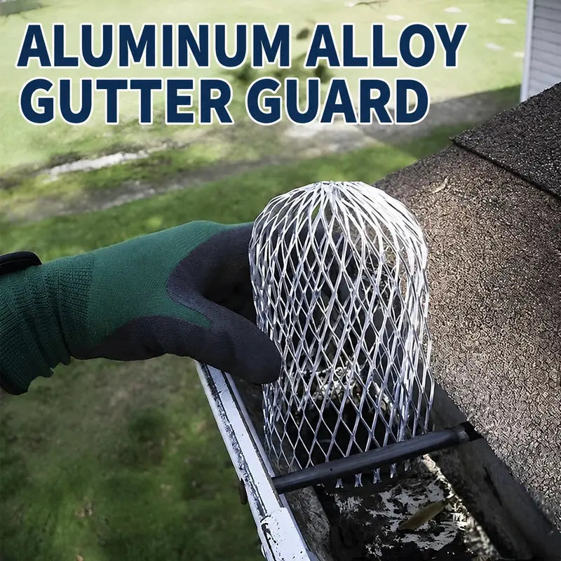 🎁8-Piece Aluminum Alloy Gutter Downspout Guard Filters