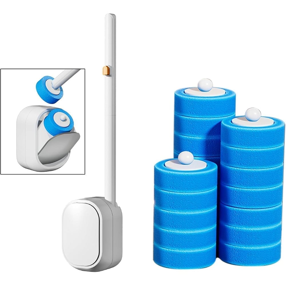 Hands-Free Flip-Top Disposable Toilet Brush⏳