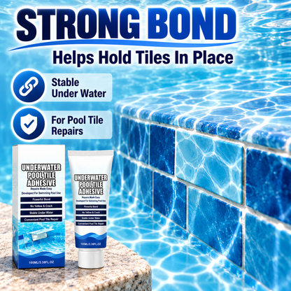 🔧 Pool Tile Repair Adhesive-Fix Loose & Cracked Tiles🍀