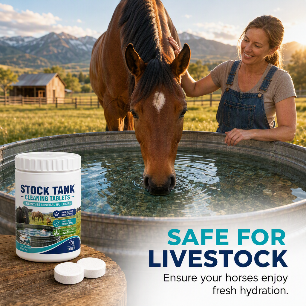 Fast-Dissolving Livestock Water Tank Cleaning Tablets🍀
