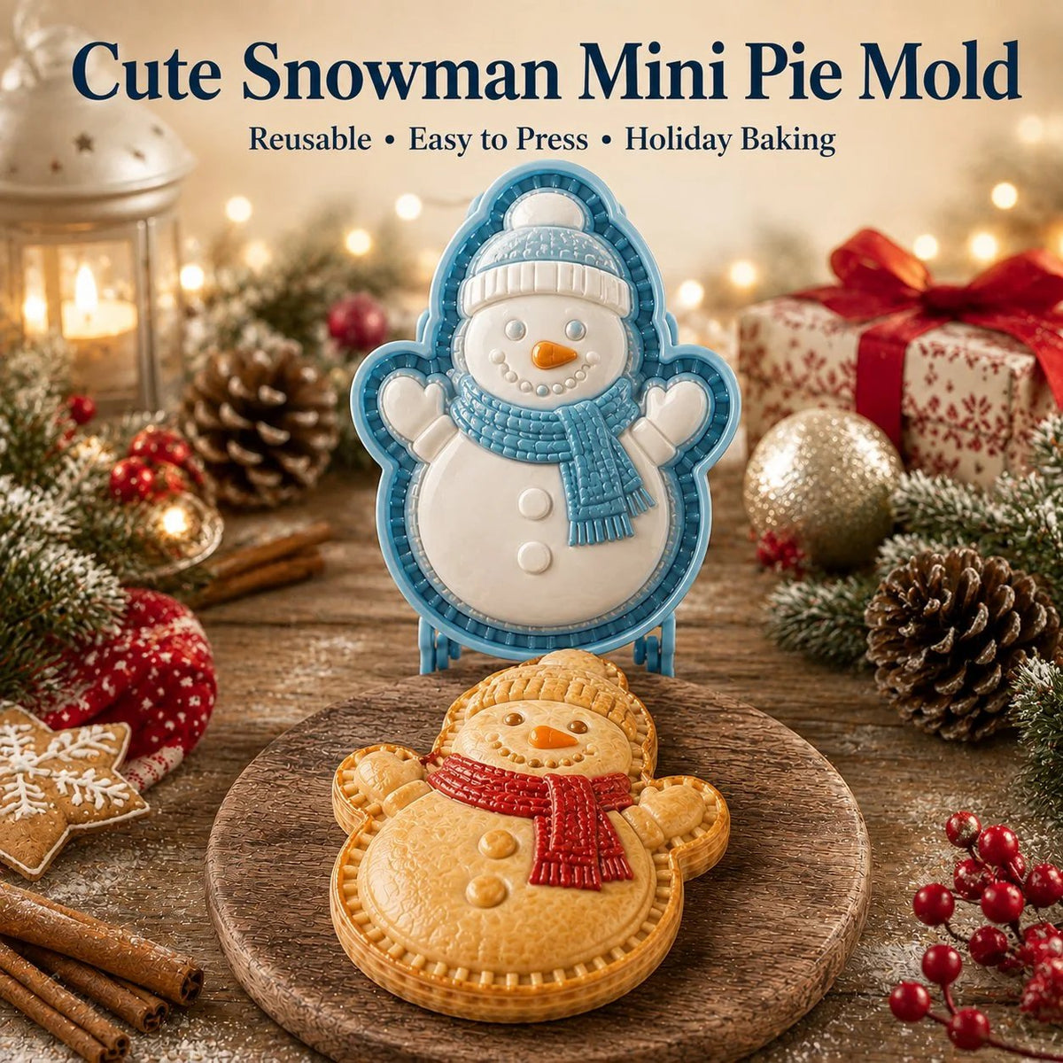 🎄Only $9.99 Last Day Promotion!🍪Christmas Baking Moulds – 9 Festive Designs 🎄