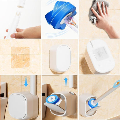 Hands-Free Flip-Top Disposable Toilet Brush⏳